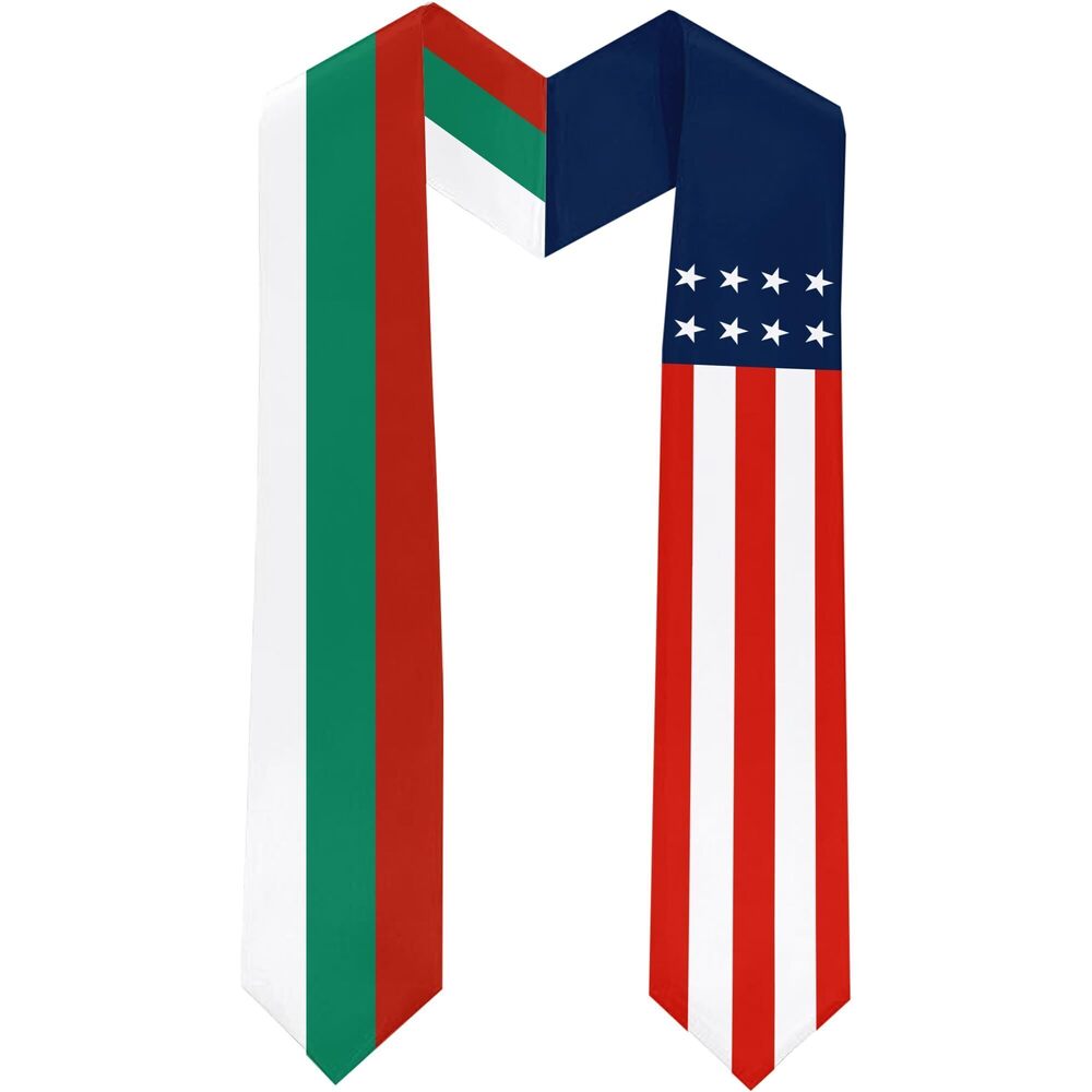 6189 Bulgaria Flag International Students Graduation Sash Stole Scarves 180